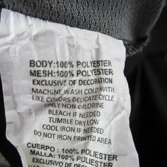 Grand Slam Polo Shirt Mens Large Short Sleeve Black Grey Golf - Picture 6 of 7